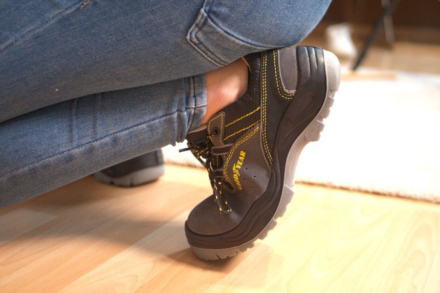 Chaussures de sécurité photo de test